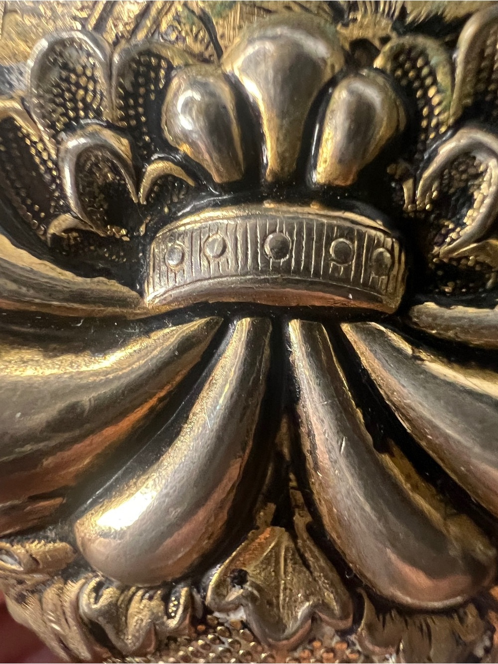 Vintage Repousse Wide Cuff Bangle Bracelet Art Nouveau
Whiting Davis Style - Picture 8 of 8